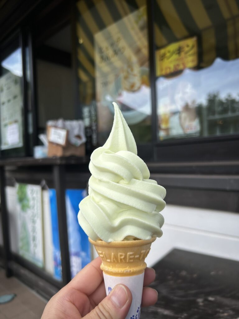 マスカットのソフトクリーム